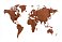 Деревянная карта мира World Map Wall Decoration Exclusive, красное дерево small_img_1