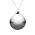 Елочный шар Finery Gloss, 8 см, глянцевый серебристый_8 см