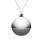 Елочный шар Finery Gloss, 8 см, глянцевый серебристый_8 СМ