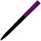 Ручка шариковая, пластиковая софт-тач, Zorro Color Mix, черная/фиолетовая small_img_2