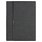 Ежедневник Alfa Bird line Nuba A5, темно-серый,  недатированный, в твердой обложке с магнитным клапаном и металлическим элементом_ТЕМНО-СЕРЫЙ