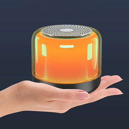 Колонка беспроводная MyTone Light Sound со светомузыкой, черная