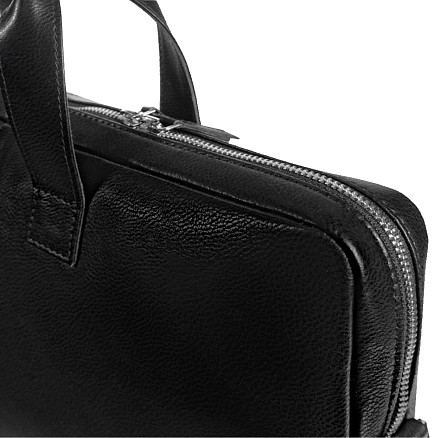 Портфель из натуральной кожи Leather Country Attashe, черный