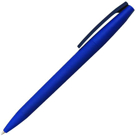 Ручка шариковая, пластиковая софт-тач, Zorro Color Mix синяя/синяя