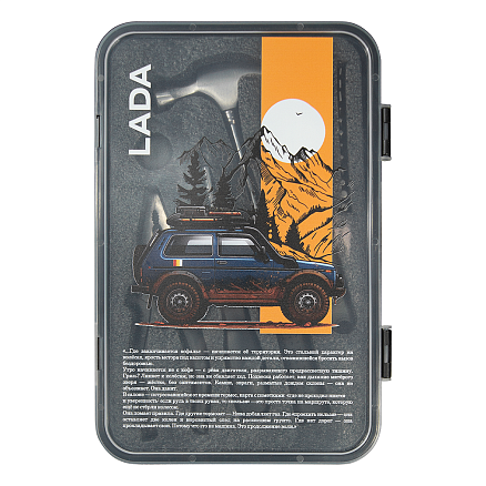 Набор инструментов Tools Baltimore Print Sample, черный, 6 в 1 в пластиковом футляре