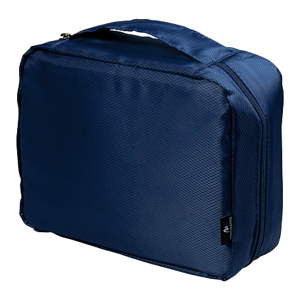 Набор подарочный Solution Prestige Quadro ( дорожный плед, косметичка дорожная Comfort Сity Travel, косметичка дорожная Comfort Avenue, маска для сна ), синий