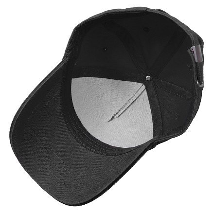 Кепка 5-панельная Greenwich 350, c черным сендвичем, черная
