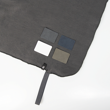 Шеврон Rectangle NUBA размер 50*70 мм, светло-серый, со скругленными углами