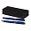 Набор ручек Diplomat Solution, черный (ручка шариковая, роллер) в подарочной коробке Сagliari, синий_синий