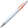 Ручка шариковая, пластиковая, белая/оранжевая small_img_2