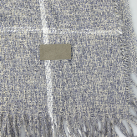 Шеврон Rectangle NUBA размер 50*70 мм, светло-серый, со скругленными углами