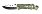 Нож складной Stinger, 88 мм (серебристый), материал рукояти: алюминий (зелёный камуфляж)_-008H