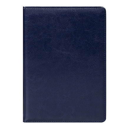 Ежедневник City Nebraska Tennessee A5, недатированный, темно-синий  с серебристым срезом