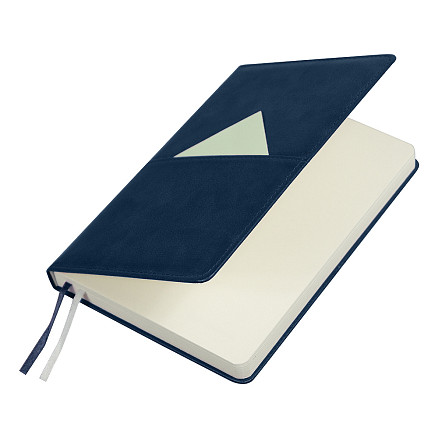 Ежедневник Smart Philadelphia Columbus Print Sample Beltamozservice А5, темно-синий, недатированный, в твердой обложке с поролоном