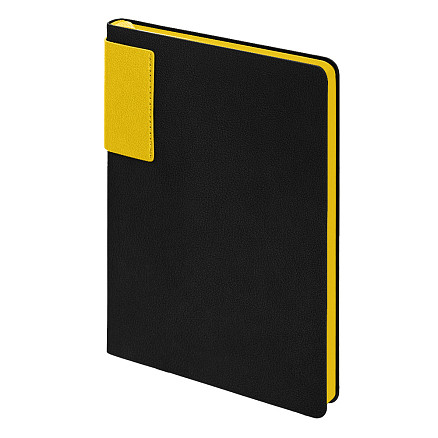 Ежедневник Flexy Star Sivilia Black Edition Color Print Sample СТС А5, черно-желтый, недатированный, в гибкой обложке