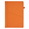Ежедневник Smart Geneva Ostende А5, оранжевый, недатированный, в твердой обложке с поролоном_ОРАНЖЕВЫЙ