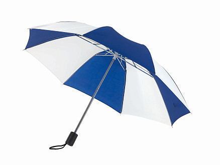 Карманный зонт REGULAR, синий, белый