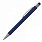 Ручка шариковая металлическая со стилусом SALT LAKE софт тач, металлическая, синяя_СИНИЙ 288