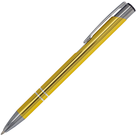Ручка шариковая, COSMO HEAVY, металл, золотистый/серебро