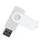 Флеш накопитель USB 2.0 Twister 8GB, пластик Софт Тач/металл, белый/белый small_img_2