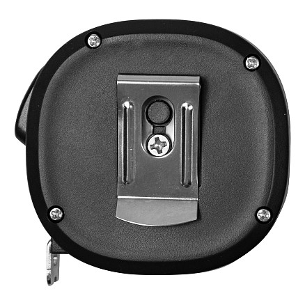 Рулетка Tools Trecker 3 метра, черная, пластиковая, с трещоткой и ремешком