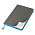 Ежедневник Flexy Latte А5, серый с голубым срезом, недатированный, в гибкой обложке_серый/голубой