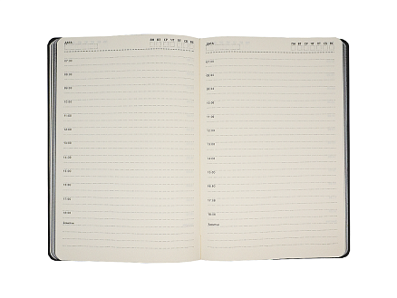 Ежедневник Flexy Smart Combi Cambric A5, серый/синий, недатированный, в гибкой обложке