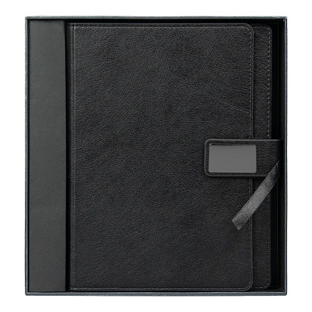 Ежедневник в суперобложке Country Alfa Mocco Business Edition B5 в подарочной коробке, черный