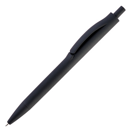 Ручка шариковая IGLA SOFT, пластиковая, софт-тач, черная