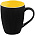 Кружка Bright Tulip, матовая, черная с желтым_черный/желтый