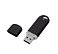 Флеш накопитель USB 2.0 Memo 16GB, пластик Софт Тач, черный/черный small_img_2