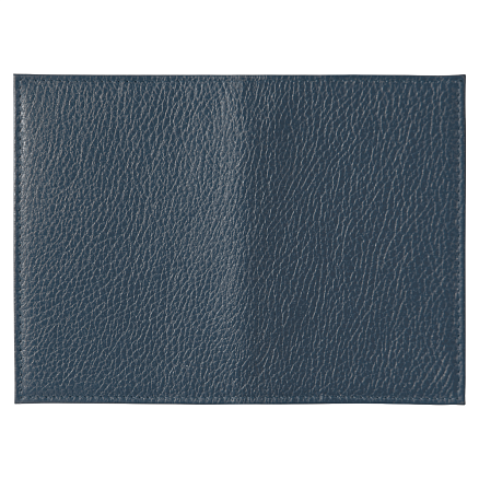 Обложка для автодокументов Leather Sky Flotter Sun из натуральной кожи, темно-синяя 4142С