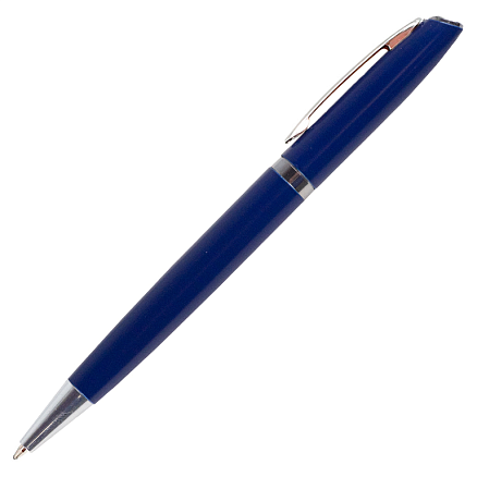 Ручка шариковая, металлическая, синяя/серебристая, Classic