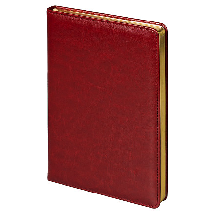 Ежедневник City Nebraska Tennessee A5, недатированный, бордовый с золотистым срезом