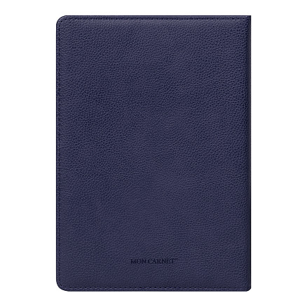 Ежедневник Smart Calabria Lafite Print Sample BASF A5, недатированный, в твердой обложке с поролоном, темно-синий