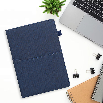 Ежедневник Smart Asti Linen А5, серый, недатированный, в твердой обложке с поролоном