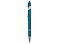 Ручка металлическая soft-touch шариковая со стилусом Sway, синий/серебристый (P) small_img_3