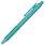 Ручка шариковая Flora Color с полугелиевым стержнем, бирюзовая_БИРЮЗОВЫЙ