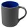 Кружка фарфоровая Casa Grande Magnolia Color Matt, матовая, серо-синяя, 350 мл_СЕРЫЙ 2
