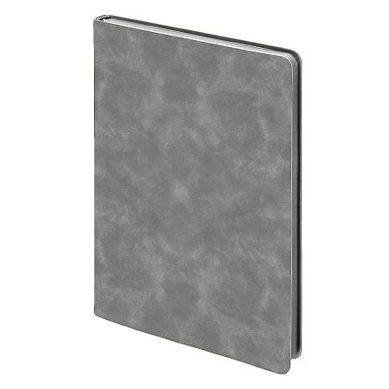 Ежедневник Flexy Luba А5, серый, недатированный, в гибкой обложке