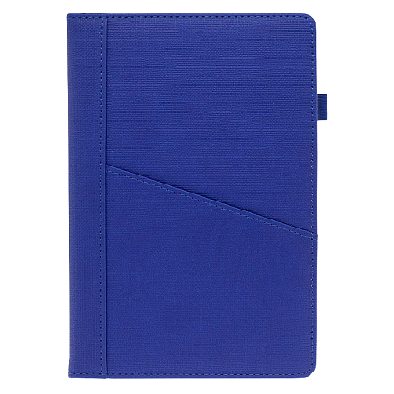 Ежедневник Smart Geneva Ostende А5, синий, недатированный, в твердой обложке с поролоном