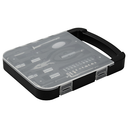 Набор инструментов Tools Unitrade, 22 инструмента,  черный, в пластиковом футляре