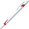Ручка шариковая, пластиковая, белая/красная small_img_1