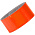 Светоотражающий браслет Lumi, оранжевый неон_оранжевый неон
