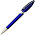 Ручка шариковая, автоматическая, пластиковая, прозрачная, металлическая, синяя/серебристая, RODEO_синий