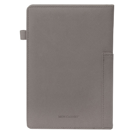 Ежедневник Smart Asti Linen А5, серый, недатированный, в твердой обложке с поролоном