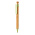 Бамбуковая ручка с клипом из пшеничной соломы_зеленый