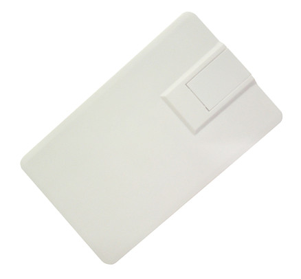 Флеш накопитель USB 2.0 в виде кредитной карты 8GB, пластик, белый
