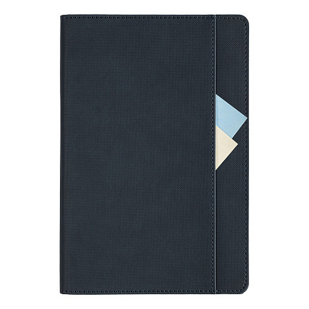 Ежедневник Flexy Smart Combi Daphne Print Sample вместе построим будущее А5, темно-синий, недатированный, в гибкой обложке