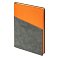 Ежедневник Flexy Smart Porta Nuba Latte A5, серый/оранжевый, недатированный, в гибкой обложке small_img_3